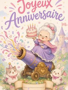 Carte anniversaire humour animée : un âge canonique et assumé